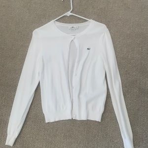 Vineyard Vines White Cardigan